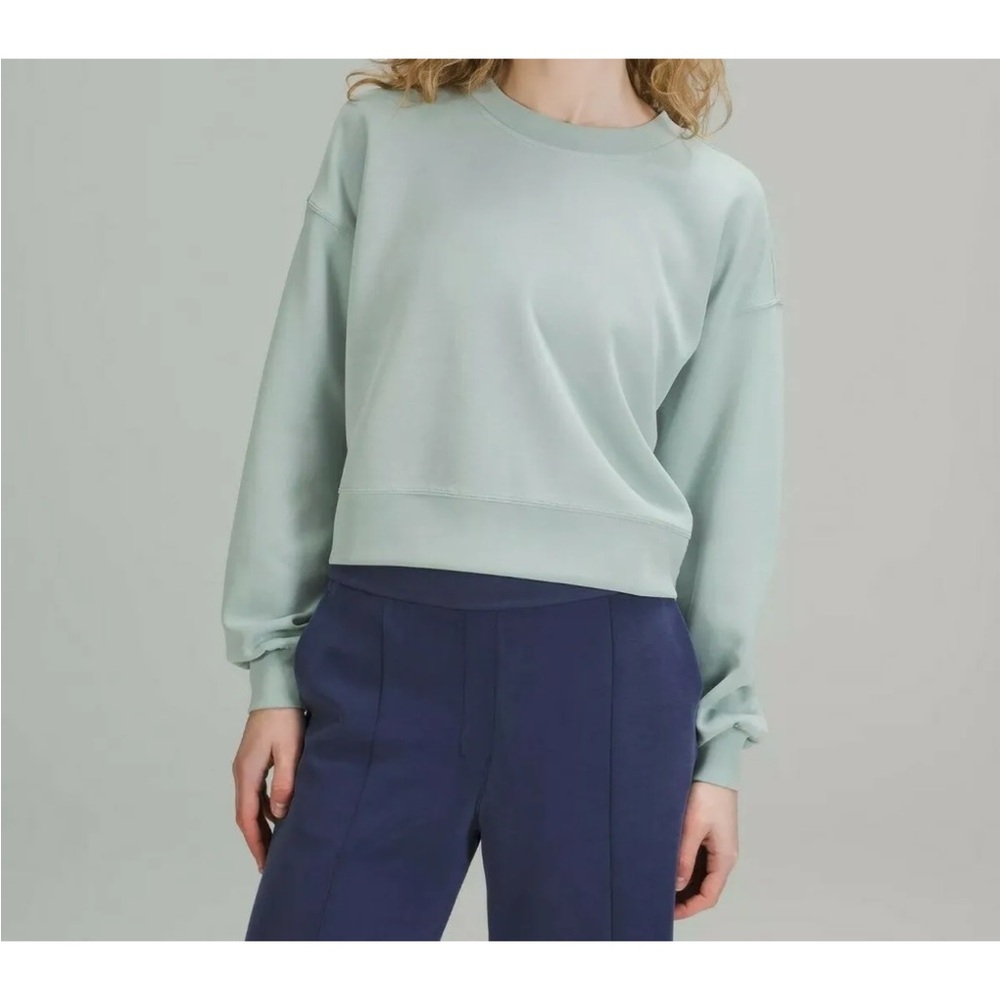 Lululemon Perfectly Oversized Cropped Crewneck Sweatshirt Softstreme